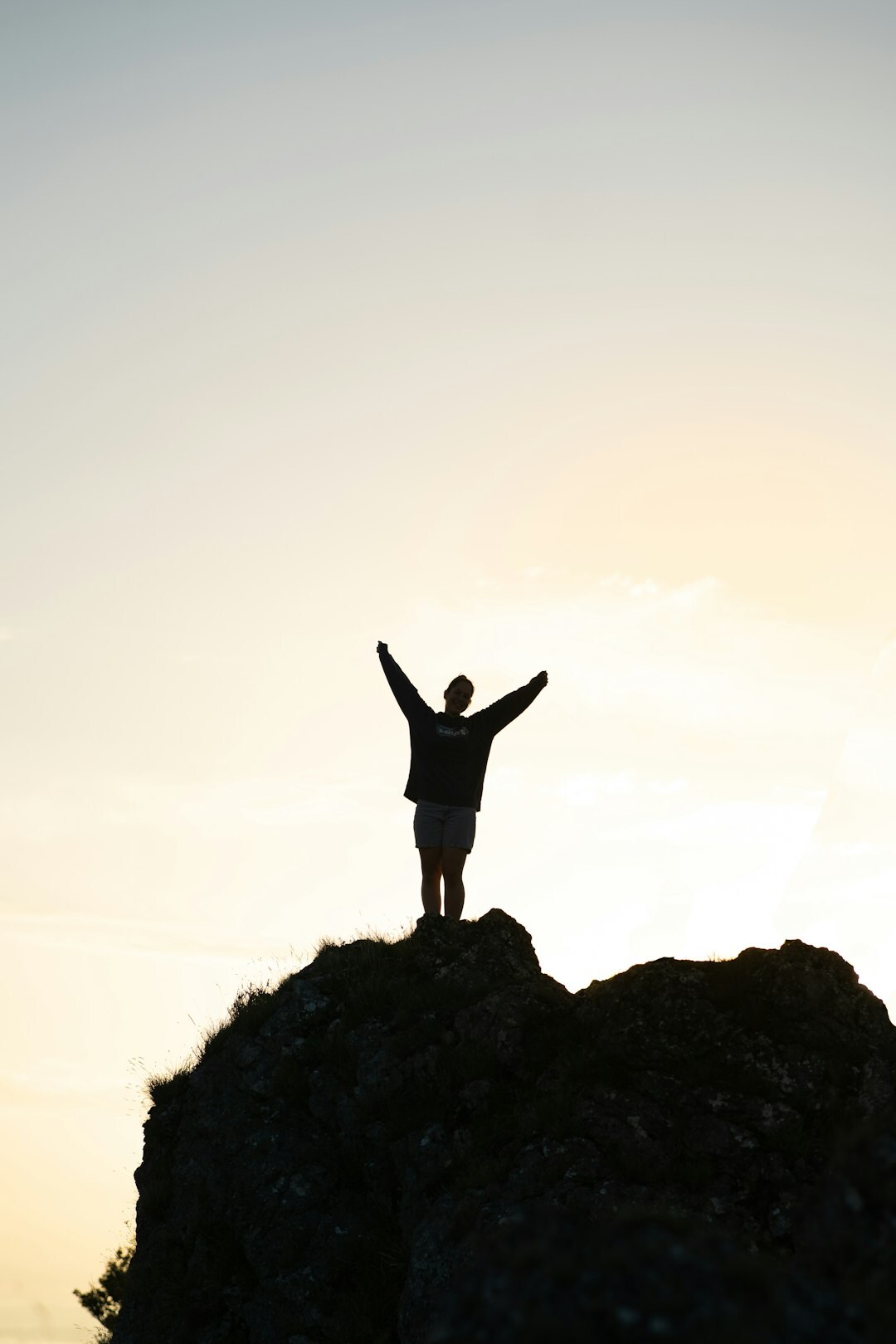 person achieving goals